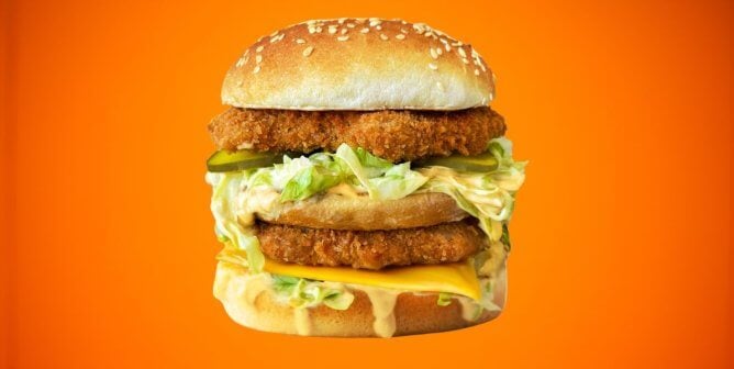 vegan chicken big mac